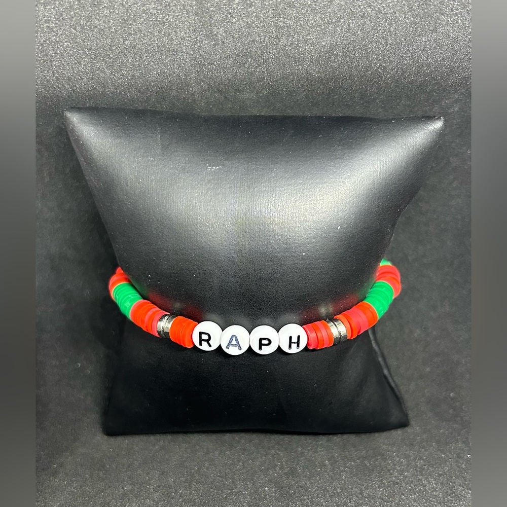 Raphael (TMNT) Heishi Bracelet